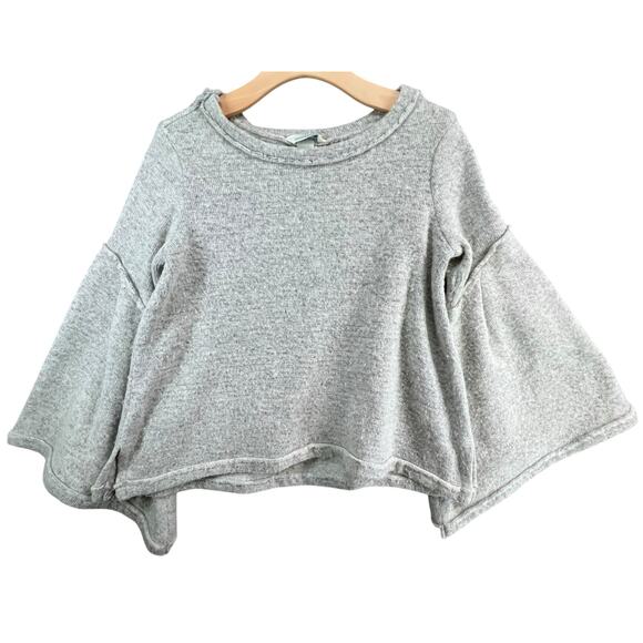 Sundance Mountain Retreat Sweater S Gray Wool Blend Bell Sleeve Boho Cabin Cozy - Picture 1 of 11